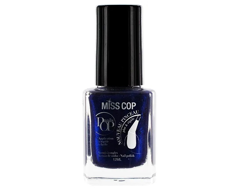 Vernis à Ongles Bleu Métallique Miss Cop