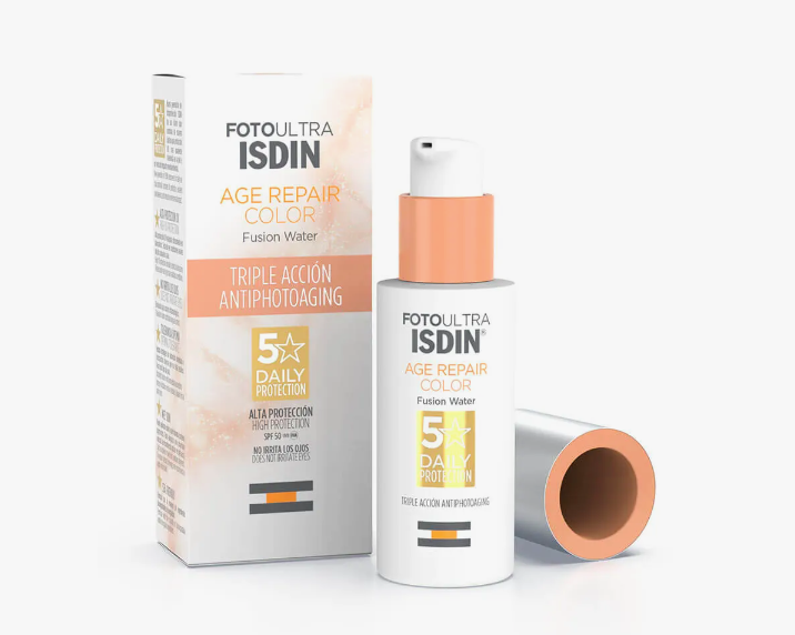 Isdin foto ultra age repair fusion water spf 50 avec couleur 50ml