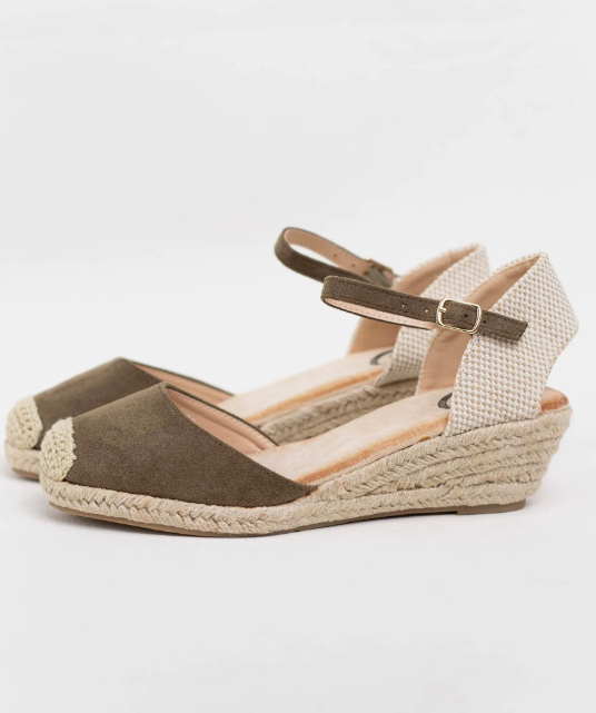espadrilles pour femmes à talons bas
