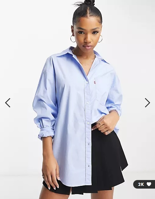 Chemise Nola bleue surdimensionnée Levi's