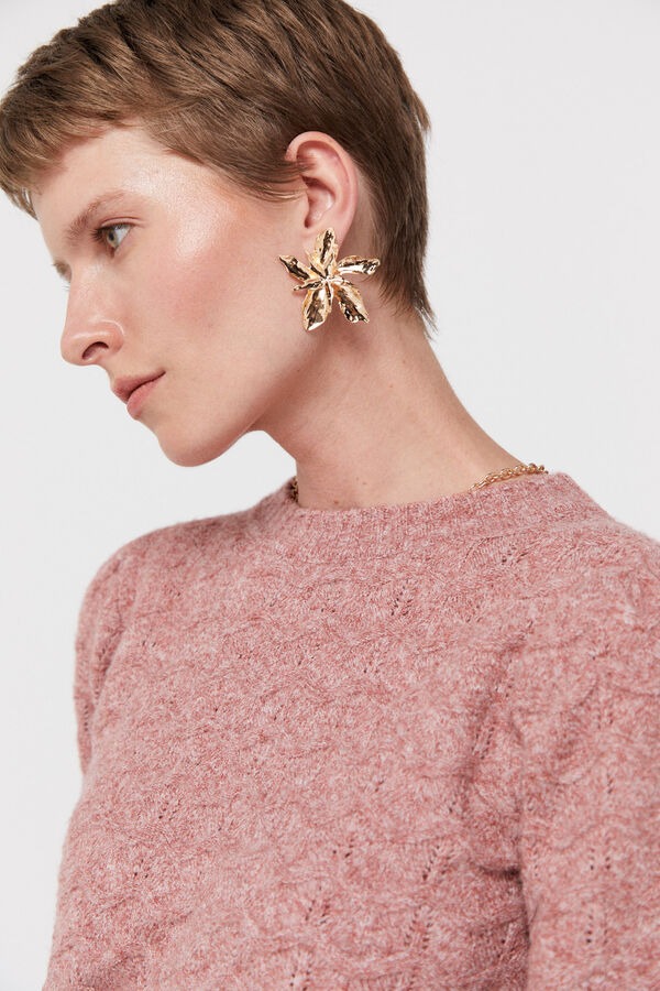 boucles d'oreilles fleur