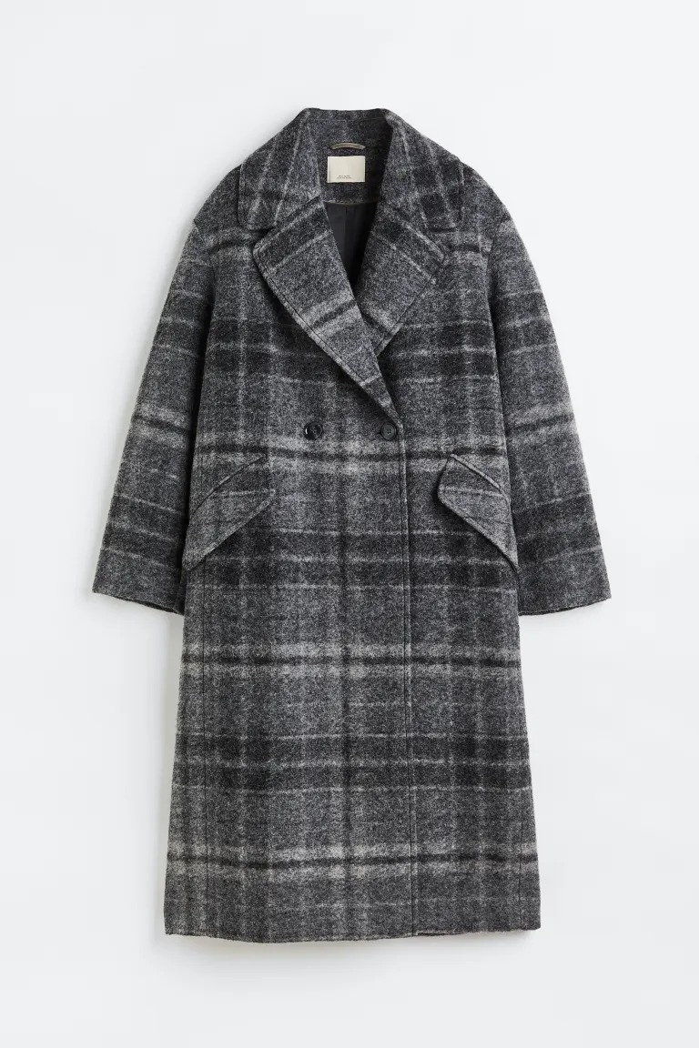 manteau en laine mélangée