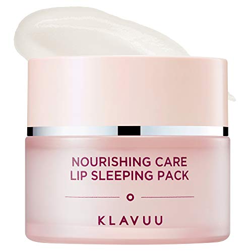 KLAVUU Official Lip Balm Nourishing Care Lip Sleeping Pack, adoucit les lèvres pendant que vous dormez, contient un complexe de 3 huiles végétales, de l'huile d'avocat, de l'huile d'amande douce