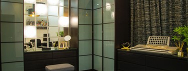Armoire d'angle Leroy Merlin, design exquis, gain de place, remplace le dressing