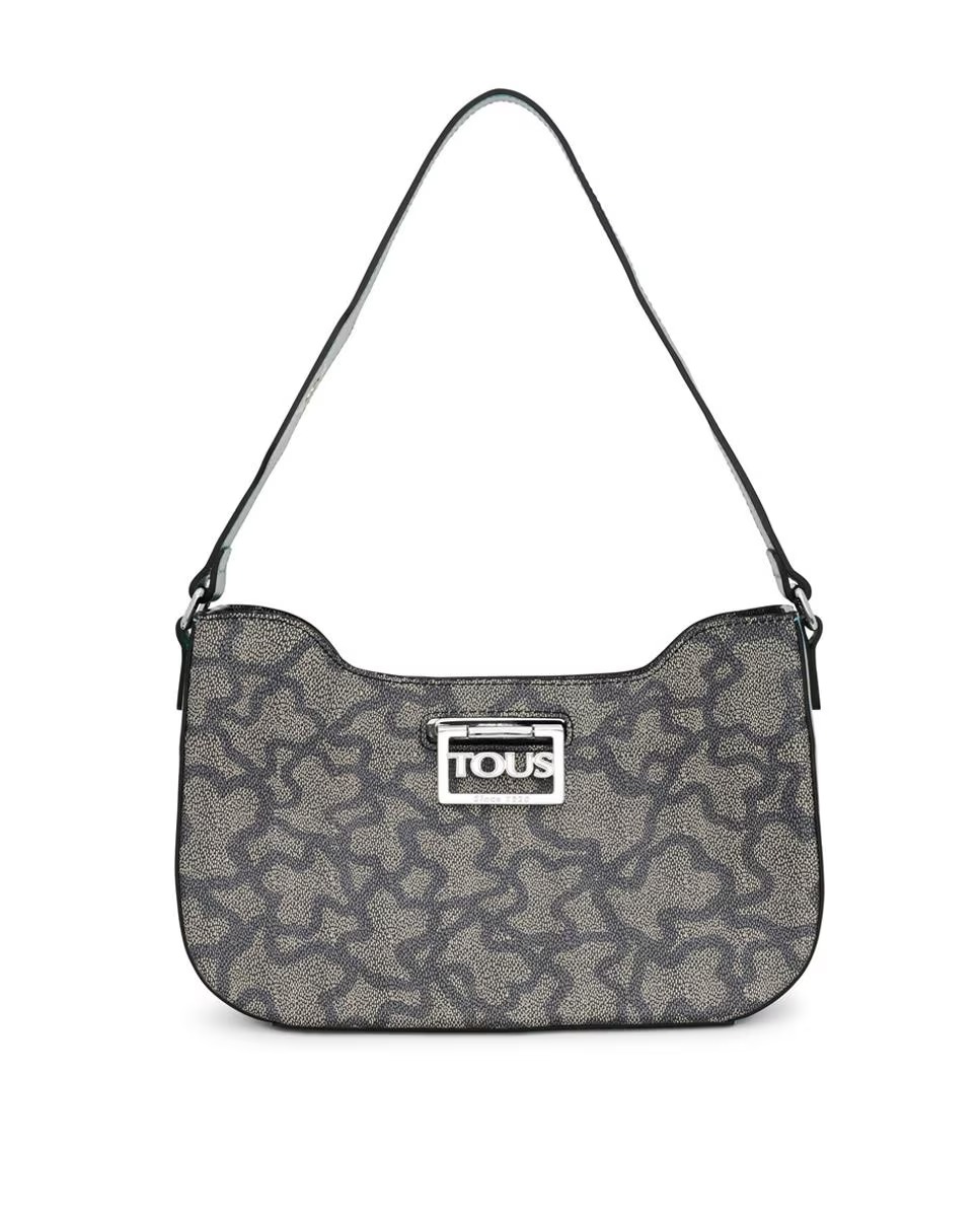 Kaos Legacy Sac Bandoulière Rectangulaire, Noir et Turquoise, Poignées Multiples