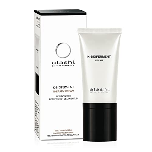 Atashi K - Bio Fermentation | Crème Traitante Skin Booster | Vitalité Jeunesse | Multi-Correction Revitalisante Anti-Âge | Crème de Jour Bio Fermentation | Peaux Sensibles et Agressées | 50ml