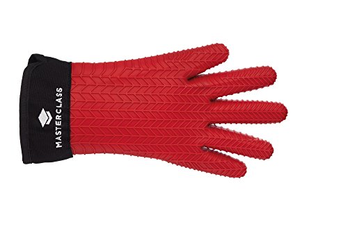 KitchenCraft Gants de four en silicone avec doigts, rouge, taille unique