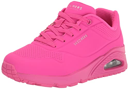 Skechers UNO NIGHT SHADES, Baskets pour femmes, Durabuck rose, 37 EU