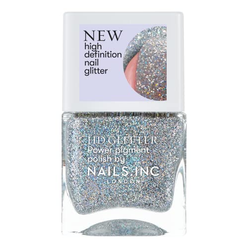 Nails.INC Vernis à ongles pailleté HD Glitter Ring Light Ready