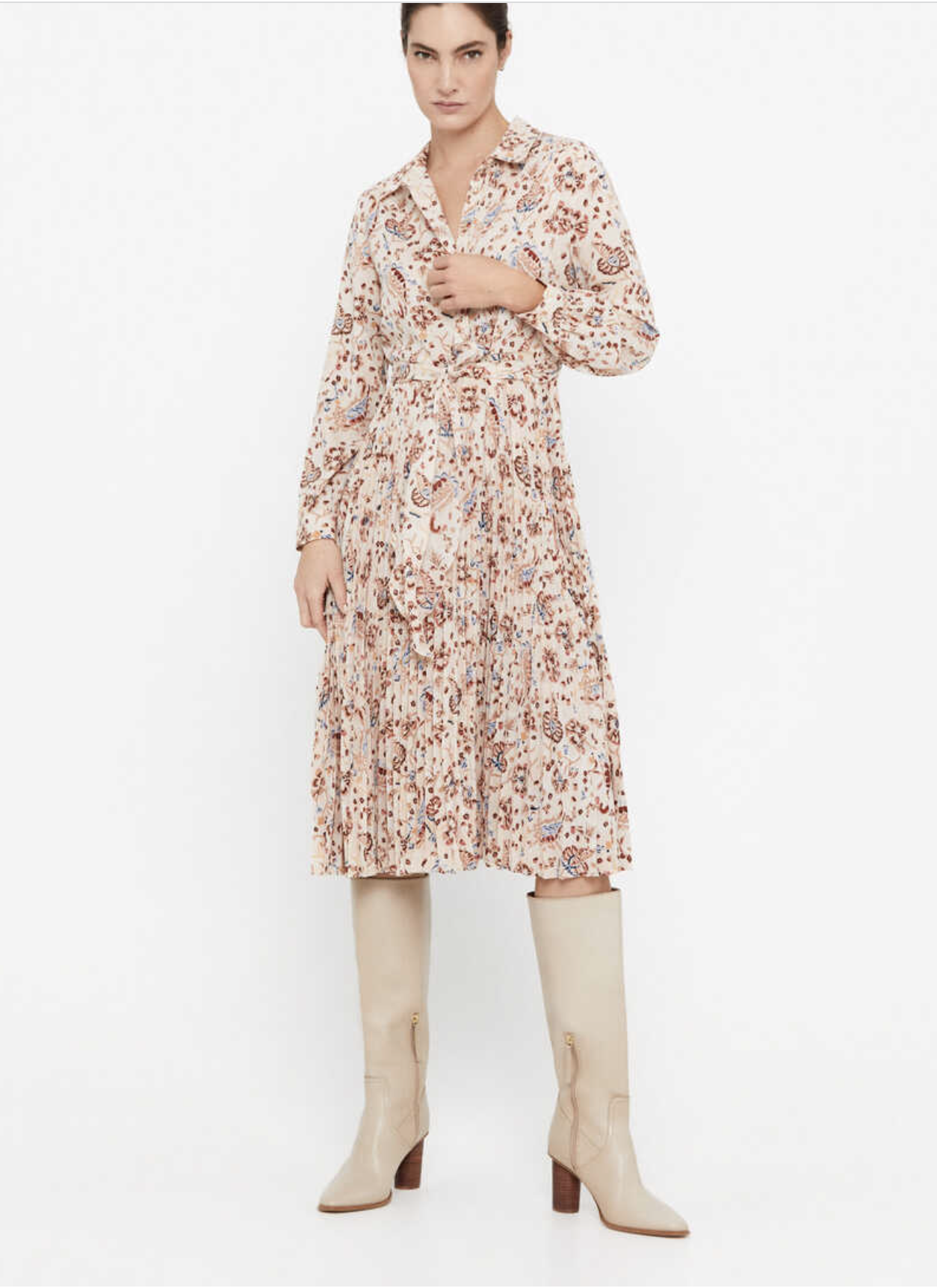 robe chemise mi-longue