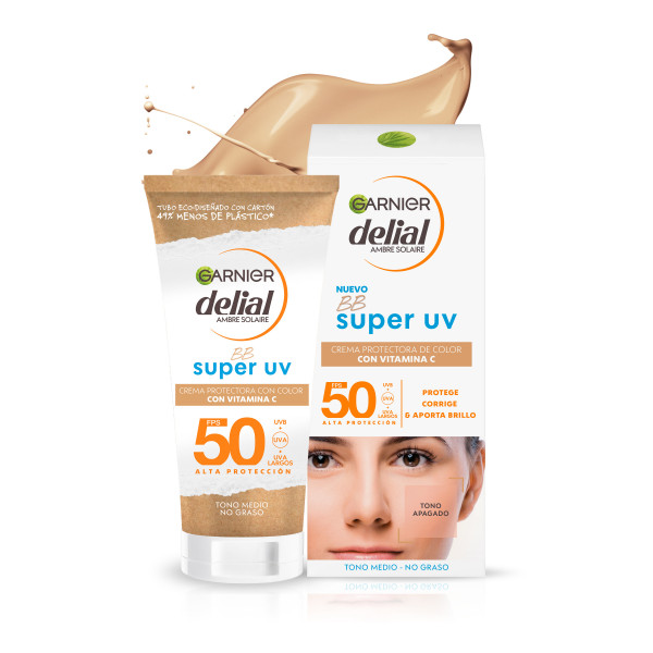 Garnier Delial Protecteur Visage Teinté BB Super UV SPF 50 Teinte Moyenne