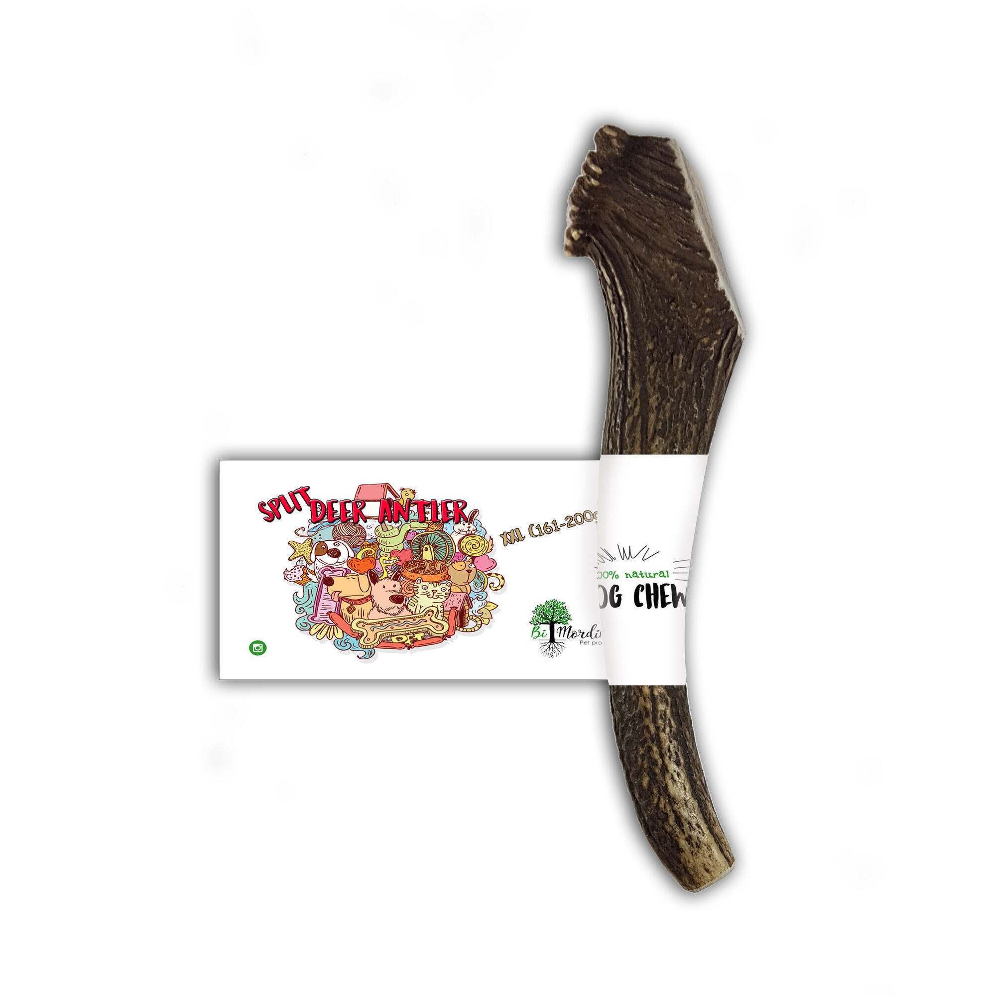 Jouet de dentition naturel de Deer Split Antlers