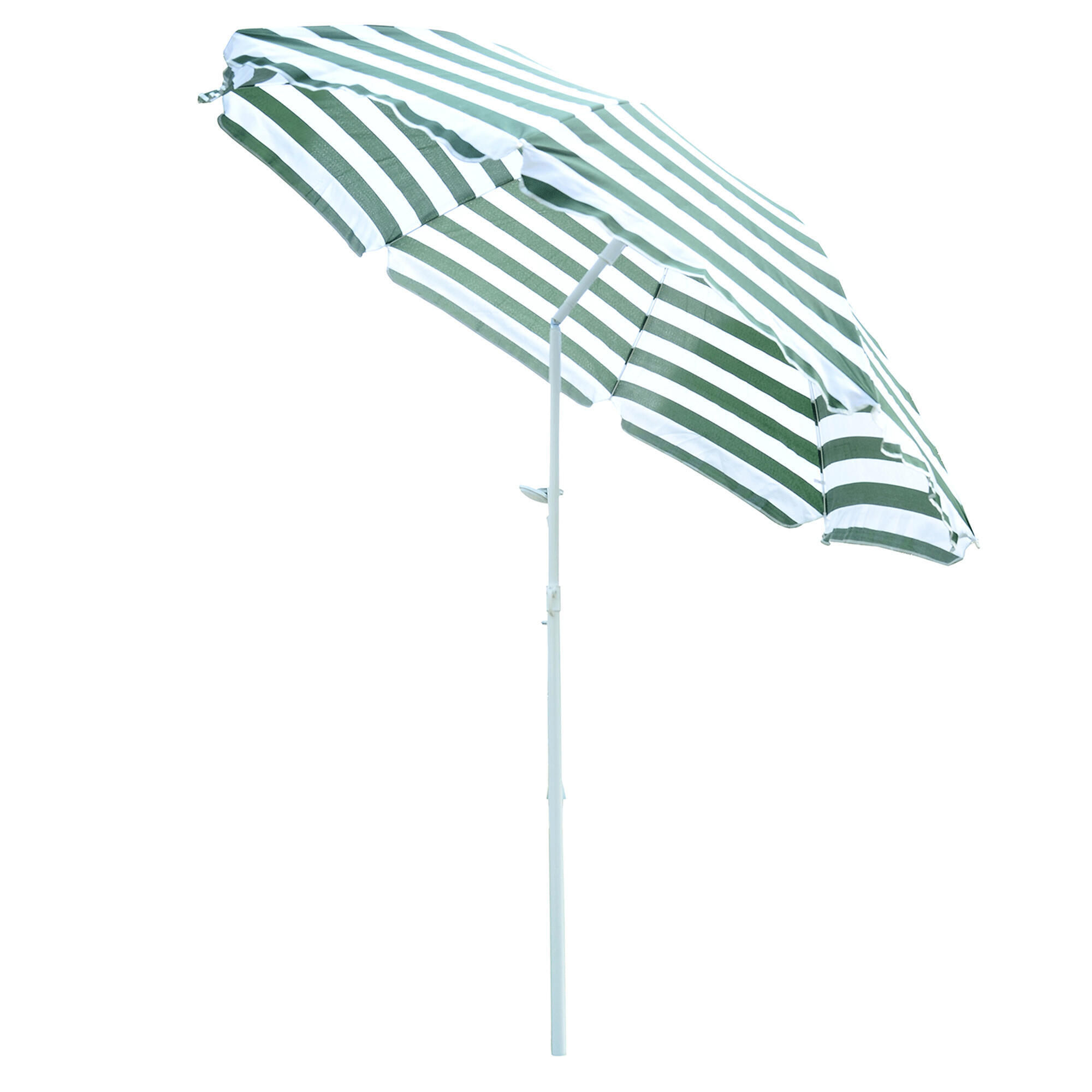 Parasol incliné Outsunny Ø180x200 cm rayé