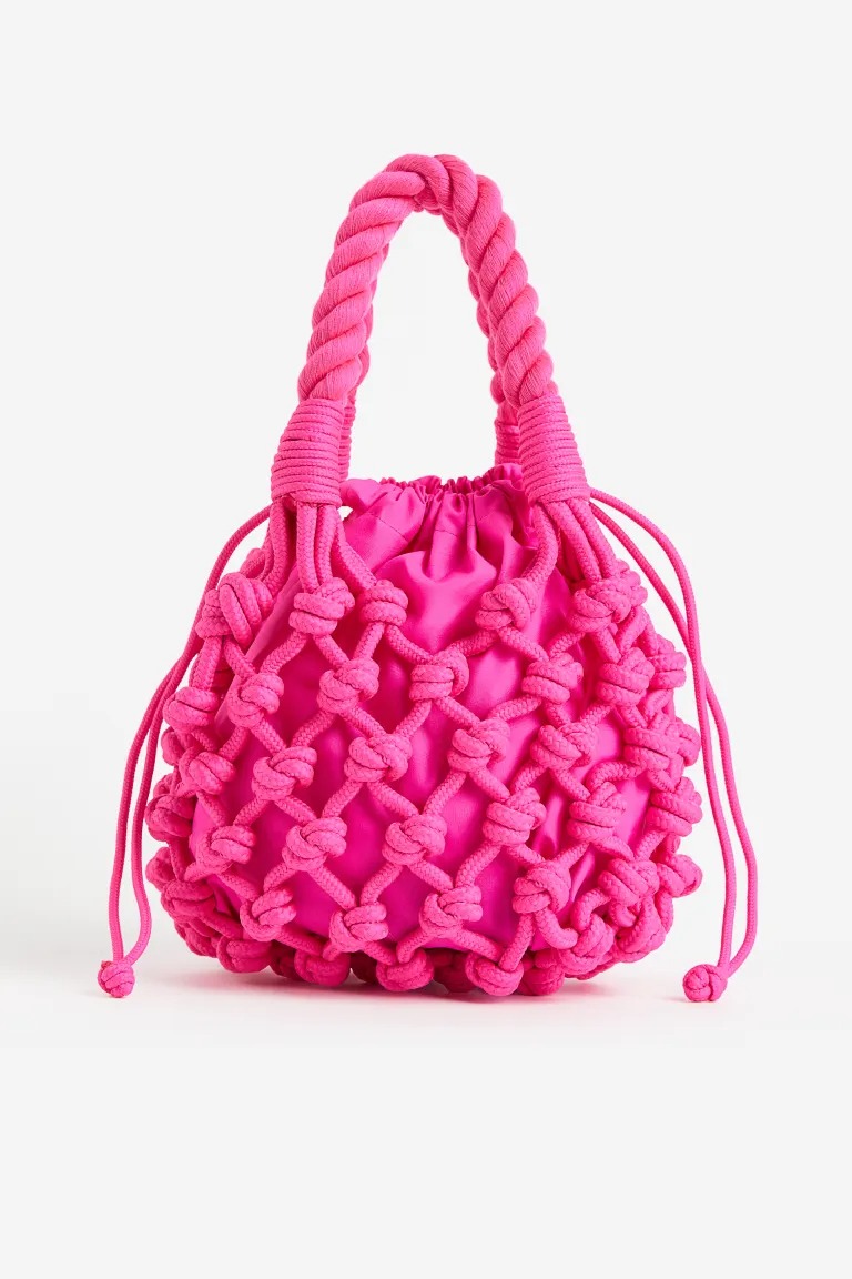 Sac filet fuchsia