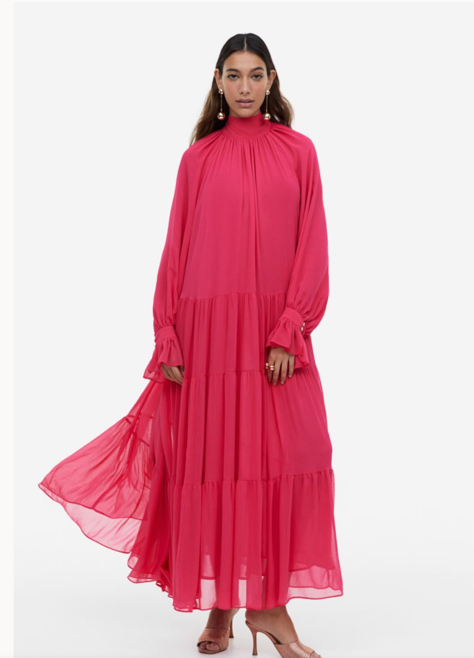 robe longue à volants