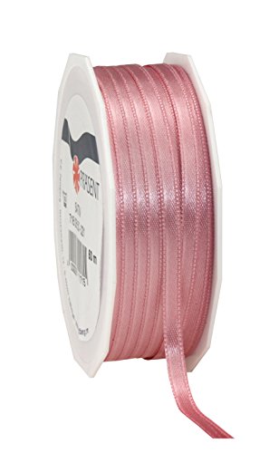 CE, pattberg präsent 6 mm 50 m ruban satin réversible, vieux rose