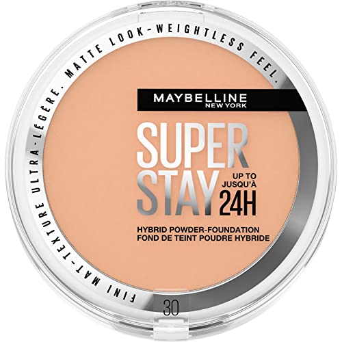 Maybelline New York Superstay Hybrid 24 Hour Foundation, super couverture, super léger, jusqu'à 24 heures, teinte 30