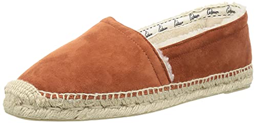 Roulettes | Pia Camping Espadrille Tile en daim coloré, hauteur 2 cm | Taille 36