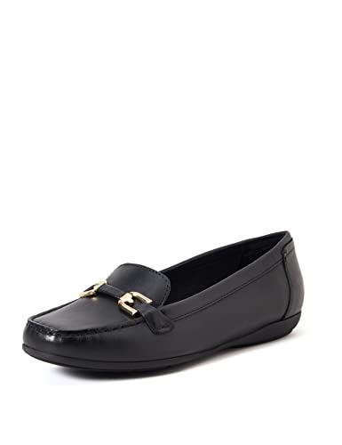 Geox D Annytah Moc A, Mocassins Femme, Noir C4002, 39 EU