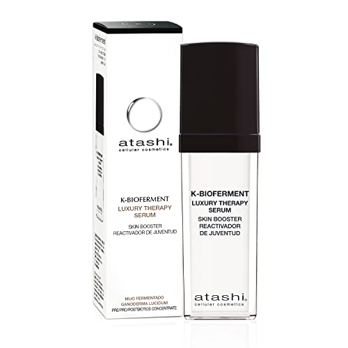 Atashi K-Bio Fermentation | THERAPY LUXURY SERUM Skin Booster | Sérum Revitalisant Jeunesse | Sérum Visage Anti-Âge Régénérant Revitalisant | Peaux Sensibles et Agressées | 30ml