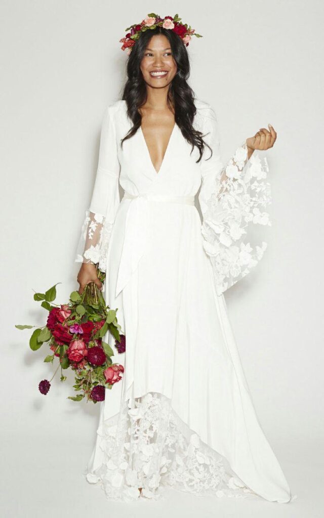 Fotos con Ideas de Vestidos de novia hippies 2023 - Primavera - Verano